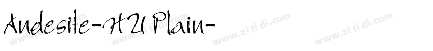 Andesite-HU Plain字体转换